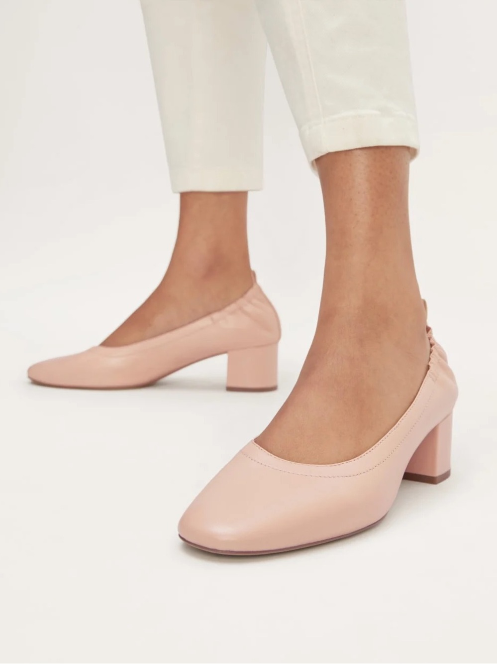 Everlane leather day ballet heel pale pink - Picture 8 of 10